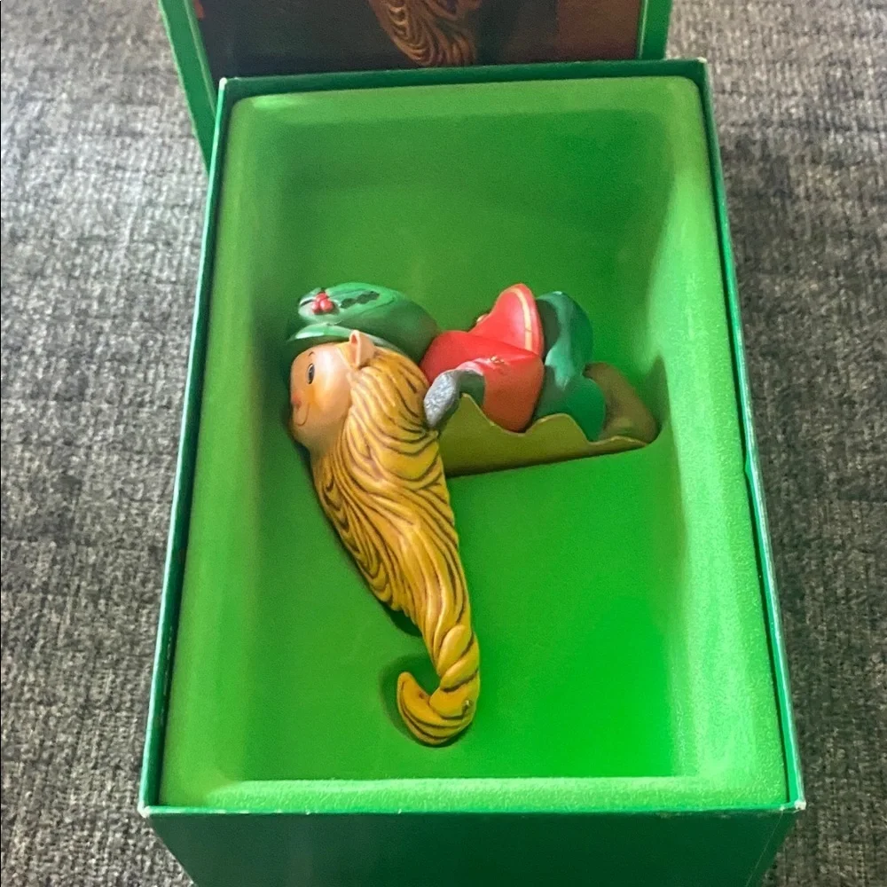 Vintage Hallmark Colorful Stocking Hanger.